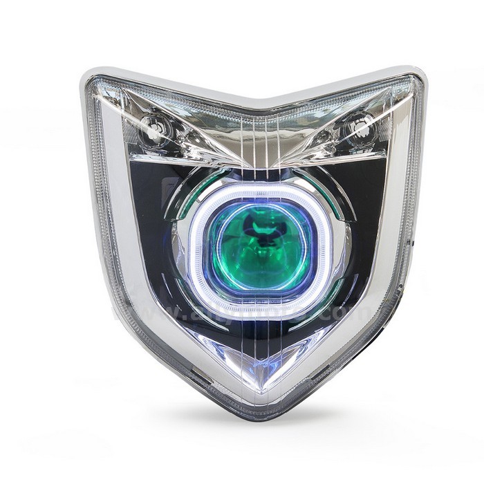 043 Yamaha Fz1N 2006-2012 Headlight Hid Lightings Angel Halos Eye Green